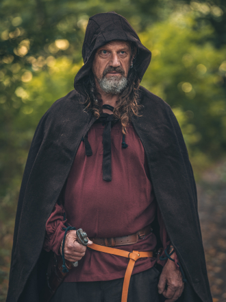 Trollfelsen Mittelalter Gewandung Umhang Zenta Braun